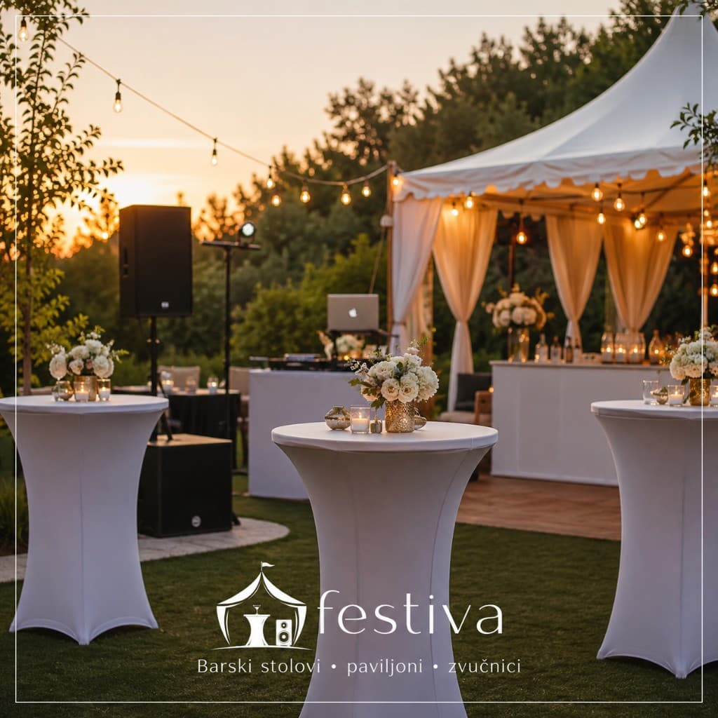Festiva oprema na outdoor proslavi